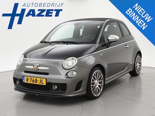 Fiat 500 ABARTH 1.4 T-JET 135 PK TWO-TONE + ZWART LEDER | DUBBELE SPORTUITLAAT | SPORTSTOELEN