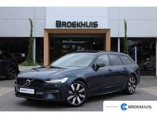 Volvo V90 2.0 T6 Plug-in hybrid AWD Ultra Dark | Head-up Display | Stuur + Stoelverwarming | Harman & Kardon | Keyless | Adaptieve cruise control incl. BLIS |