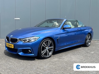 BMW 4-serie Cabrio 430i 250pk High Executive M-Pakket Automaat | Leder | Xenon | Keyless | Climate | Navigatie | Winterpakket | 18" Lichtmetaal | Parkeer Assistent | Achterklep Softclose | Elek. stoelen incl. geheugen |