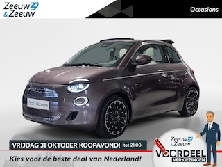 Fiat 500 La Prima 42 kWh * Camera * Carplay * Navigatie * LM Velgen 17" * Leder * Cruise Control * Schuifdak * 12 Maanden Bovag Garantie *