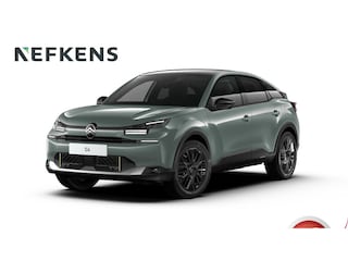 Citroën C4 1.2 Hybrid 145pk Max | Voorraad | TOT 8 JAAR GARANTIE | Ambiance Alcantara Grey | Verwarmde voorruit, verwarmd stuurwiel & mistlampen vóór | Pack Techno | 18'' lichtmetalen velgen Amber Black | Panoramisch schuif-kanteldak