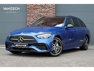 Mercedes-Benz C-klasse Estate 300 e AMG Line | Panoramadak | Memory | Distronic | Trekhaak | Night Pakket | Dodehoekassistent | Camera | Sfeerverlichting |