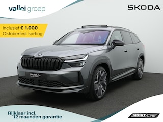 Skoda Kodiaq 1.5 TSI 204 pk DSG PHEV Sportline Business | Panoramadak | Trekhaak | Geheugenstoelen | Canton | Matrix LED | Stuur-/stoelverwarming | Achteruitrijcamera | Navigatie