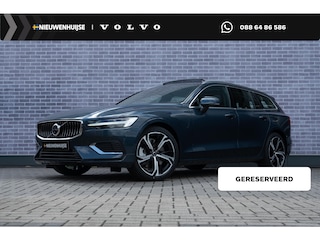 Volvo V60 T6 AWD 350 pk Plug-in hybrid Ultra Bright | Longe Range | Google | Massage | 360 Camera | Alarm | Schuif-/Kanteldak | Adaptieve Cruise | Pilot Assist | Head-Up Display | Keyless | 19" LM