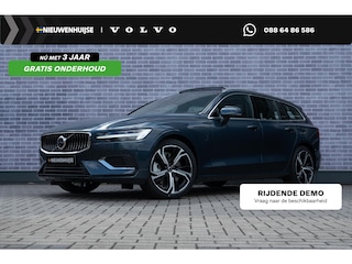 Volvo V60 T6 AWD 350 pk Plug-in hybrid Ultra Bright | Longe Range | Google | Massage | 360 Camera | Alarm | Schuif-/Kanteldak | Adaptieve Cruise | Pilot Assist | Head-Up Display | Keyless | 19" LM