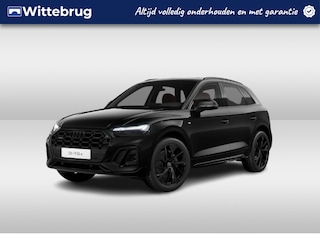 Audi Q5 55 TFSI e 367PK S Line | Panoramadak | Optiek Zwart | Bruin Leder |Elektrische achterklep | 21 inch |