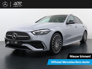 Mercedes-Benz C-klasse 300 e Business Solution AMG | Memorystoelen | Niveauregeling | Panorama - Schuifdak | Trekhaak Wegklapbaar | 360° Camera | Apple Carplay & Android Auto