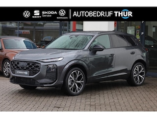 Audi Q3 1.5 200kW e-hybrid S edition panoramadak trekhaak S-Line in en exterieur pakket half leder exterieur pakket zwart optiek virtual cockpit plus met 11,9 " Oled MMI navigatie plus PRO Ambiente verlichting verwarmbaar sportstuurwiel afgevlakt Audi Phone box privacy glas tech plus pakket 3 zone clima 4 jaar garantie tot 120.000km zwarte hemel comfort sleutel met elektrische achterklep 20" LMV Tripod Feature pakket digitale LED Matrix Led achterlichten PRO