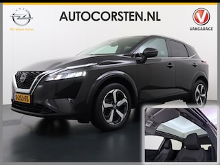 Nissan Qashqai AUT T 158PK MHEV N-Connecta Pano-dak 360°Camera Adaptieve Cruise Hybrid Apple Carplay Android Auto Navi Ecc Pdc DAB Lmv Led Bluetooth Privacy Glas Wifi Xtronic N-Connecta Origineel Nederlandse Auto Nieuwprijs van €44.540,-