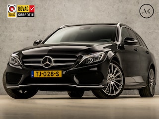 Mercedes-Benz C-klasse Estate 400 4MATIC AMG Automaat (PANORAMADAK, DEALER ONDERHOUDEN, LUCHTVERING, SFEERVERLICHTING, CAMERA, LEDER DASHBOARD, ADAPTIVE CRUISE, STOELKOELING EN VERWARMING, BURMESTER AUDIO, NIEUWSTAAT)
