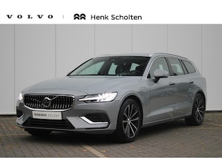 Volvo V60 T6 350PK Plug-in hybrid AWD Essential Bright | Adaptive Cruise & Pilot Assist | Moritz Lederen Comfortstoelen | 18" Velgen | Stoelverwarming voor & achter | Stuurverwarming | Parkeercamera | Google Services |