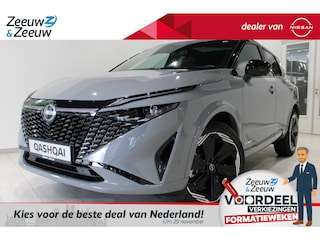 Nissan Qashqai 1.5 e-Power N-Design |20inch wielen|190pk|Stuur,stoel en voorruit verwarming|Navigatie|Apple carplay & android auto|360vieuw|parkeersensor voor en achter|Lederen Alcantara stoelbekleding|