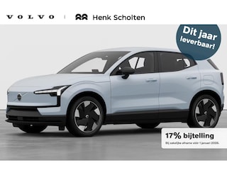 Volvo EX30 Single Motor Extended Range Europa 69 kWh | **LEVERING 2025** | 17% Bijtelling | Stoelverwarming | Stuurwielverwarming | Elektrisch verstelbare stoelen met memory functie | Adaptieve Cruise Control | Pilot Assist | Harman Kardon |  Camera achter | Keyless entry | 19'' Lichtmetalen velgen | Warmtepomp | Google Maps | Google Assistant | Blis | Preconditioning | Digital Key Plus | Elektrische achterklep |