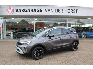Opel Crossland 1.2-110pk Turbo Ultimate. Mooie en luxe hoogzitter met weinig km's ! Volautm. airco dual, cruise control, camera, comfortstoelen, metallic lak,  LM wielen, navigatie, telefoonvoorb., LED verlichting  etc.