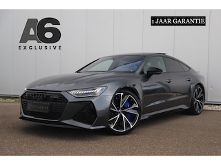 Audi A7 4.0 TFSI RS 7 Sportback Quattro 600PK 1 Jaar Garantie 22 inch Ceramic B&O High End Alcantara Hemel Dynamic Plus Pack 4-wiel Sturing Softclose Stoelverkoeling Panoramadak Laser LED HUD 360 Camera Full Options! Nieuwstaat!