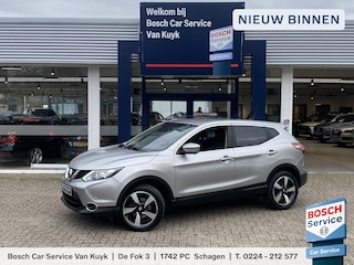 Nissan Qashqai 1.2 Connect Edition / NL-Auto / 106.000 KM / Cruise-Control / Climate-Control / Trekhaak / Rondom-Camerazicht / Keyless / DAB Radio-Bluetooth / Navi / PDC V+A / 18'' LMV / All-Season / ENZ.