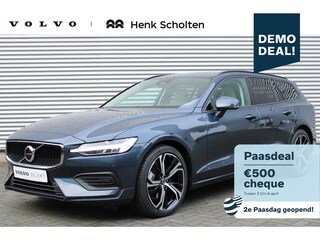 Volvo V60 2.0 B4 Essential Edition | Lichtmetalen Velgen 6-Spaaks 19"| Moritz leder blond | Park Assist Voor + Achter | Electronic Climate Controle | Verwarmbare Voorstoelen + Stuurwiel + Achterbank | Cruise Control Adaptief Met Stop&Go En Stuurhulp | Google Navigatiesysteem |