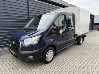 Ford Transit 350 2.0 TDCI DC 7 Pers,Open Laadbak ook in wit RWD Airco!