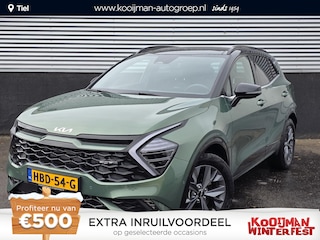 Kia Sportage 1.6 T-GDi Hybrid GT-PlusLine 1e eign. NL-auto, Schuif/kanteldak, Lederen bekleding, Stoelkoeling + verwarming, Seat memory, 360" Camera,