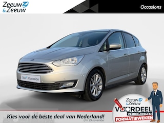 Ford C-MAX 1.0 Titanium | 100% onderhouden | Navigatie | Stoelverwarming | Voorruit verwarming | Stuur verwarming | Cruise control | Trekhaak | Parkeersensoren voor en achter | Bluetooth | 16" lichtmetalen velgen | Privacy glas |