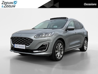 Ford Kuga 2.5 PHEV Vignale | Dealer onderhouden | Automaat | Navigatie | Apple carplay & Android auto | Panorama dak | Parkeersensoren voor en achter | Achteruitrijcamera | Leder bekleding | Winter pack | Adaptief cruise control | Head-up Display | Elektrische achterklep | Draadloos opladen mobiel | Dodehoek detectie | Privacy glas |