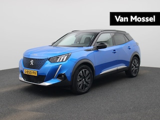 Peugeot 2008 EV GT 50 kWh AUTOMAAT | PANORAMADAK | ADAPTIEVE CRUISE | HALF LEER | NAVIGATIE | CAMERA | STOELVERWARMING | CLIMA | LMV | PDC | 12 MAANDEN BOVAG GARANTIE |