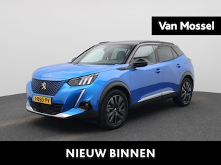 Peugeot 2008 EV GT 50 kWh AUTOMAAT | PANORAMADAK | ADAPTIEVE CRUISE | HALF LEER | NAVIGATIE | CAMERA | STOELVERWARMING | CLIMA | LMV | PDC | 12 MAANDEN BOVAG GARANTIE |