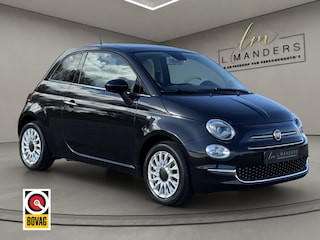 Fiat 500 1.2 Lounge 2018 ZWART | Navigatie | Panoramadak
