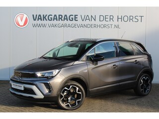 Opel Crossland 1.2-Turbo 110 pk Ultimate Mooie en luxe hoogzitter met weinig km's ! Volautm. airco dual, cruise control, camera, comfortstoelen, metallic lak,  LM wielen, navigatie, telefoonvoorb., LED verlichting  etc.