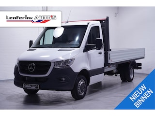 Mercedes-Benz Sprinter 515 CDI 150 pk Pick Up / Open Laadbak Dubbel Lucht Airco, Apple Carplay, Cruise Control, Nieuw ongebruikt 3-Zits