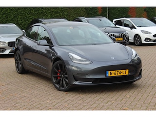 Tesla Model 3 Performance AWD 75 kWh / Autopilot / Panoramadak / Camera / Leder / 20'' / Leder / Premium Audio