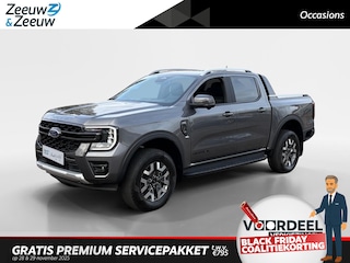 Ford Ranger Wildtrak Double Cab 2.3 PHEV 205 kW/278 pk | Uit Voorraad Leverbaar | Prijs inclusief Ford Voordeel, BPM & Kosten Rijklaarmaken | 5 persoons | GRIJS kenteken | Elektrische Rollertop | Trekhaak | Adaptive Cruise control