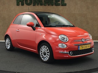 Fiat 500 1.2 Lounge - GROOT MULTIMEDIASCHERM - PARKEERSENSOREN ACHTER - AIRCO - PANORAMADAK - 15 INCH LICHT METALEN VELGEN - CRUISE CONTROL - LEDEREN STUUR - FACELIFT MODEL - CITY STUURBEKRACHTIGING
