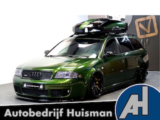 Audi A6 Avant Plus 4.2 quattro 353kW/480pk Aut6 UNIEKE SHOWCAR!! NIEUW AIR LEVEL SYSTEM + NATUURLEER + SOLAR DAK + CAMERA + HELIX XTREME AUDIO + CUSTOM EXHAUST + CARBON AIRINTAKE + NAVIGATIE + CARPLAY + PARKSENSOREN + 20" ROHANA LM-VELGEN!!