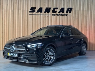 Mercedes-Benz C-klasse 300 e AMG Line Night |313PK|Pano|Burmester|HUD| Sfeerverlichting|Distronic| Stoelverw.