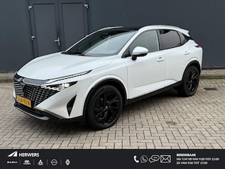 Nissan Qashqai 1.3 MHEV Xtronic Tekna Plus Automaat / Fabrieksgarantie tot 03-2028 / Trekgewicht 1800 kg / Elektrische achterklep / Panoramadak / HUD / Stuur-, Stoel en Voorruit verwarming / Stoel met massage functie / Adaptief CC /