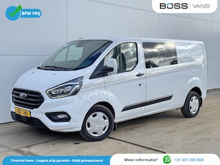 Ford Transit Custom 2.0 130PK Automaat L2H1 Dubbele Cabine Adaptieve Cruise Control Airco Trekhaak Stoelverwarming Parkeersensoren Navigatie Camera
