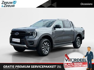 Ford Ranger Wildtrak Double Cab 2.3 PHEV 205 kW/278 pk | Uit Voorraad Leverbaar | Prijs inclusief Ford Voordeel, BPM & Kosten Rijklaarmaken | 5 persoons | GRIJS kenteken | Elektrische Rollertop | Trekhaak | Adaptive Cruise control
