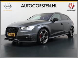 Audi A3 Sportback 1.4T 150PK AUT-7 S-line Pano-Dak/Schuifdak Bi-Xenon Ambition Pro Line S Ecc Camera Cruise Control Bluetooth Pdc Lmv 18" Camelion raamfolie Stoelverwarming Licht-Regensensor Privacy Glas Keurig nette Audi A3, rijk uitgerust in dé goede kleur! 41.000 nieuw!