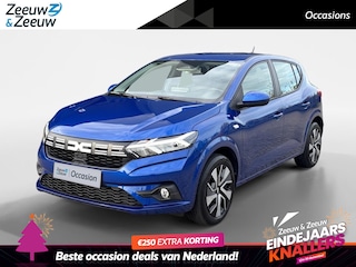 Dacia Sandero 90PK TCe Expression | Navi | Airco | Parkeersensoren | Cruise Control | Apple CarPlay/Android Auto | Licht & Regen Sensor | Full LED | Armsteun |