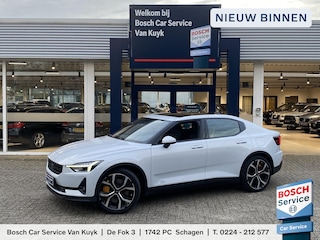 Polestar 2 Long Range Dual Motor Launch Edition 78kWh / Performance-Pack / Panodak / 408 PK / AWD / Adaptieve Cruise-Control Stop&Go / Climate-Control / Stoelverwarming V+A / Harman-Kardon Audio / Stuurverwarming / Dodehoek-Detectie / Draadloze-Telefoonlader / Rondom-Camerazicht / Keyless / Adaptieve LED-Koplampen / Standkachel / Elektr.-Achterklep / Elektr.-Stoelen met Geheugen / Apple-Carplay & Android-Auto / Navi / DAB Radio-Bluetooth / Armsteun V+A / PDC V+A / 20'' LMV / ENZ.