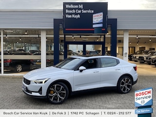 Polestar 2 Long Range Dual Motor Launch Edition 78kWh / Performance-Pack / Panodak / 408 PK / AWD / Adaptieve Cruise-Control Stop&Go / Climate-Control / Stoelverwarming V+A / Harman-Kardon Audio / Stuurverwarming / Dodehoek-Detectie / Draadloze-Telefoonlader / Rondom-Camerazicht / Keyless / Adaptieve LED-Koplampen / Standkachel / Elektr.-Achterklep / Elektr.-Stoelen met Geheugen / Apple-Carplay & Android-Auto / Navi / DAB Radio-Bluetooth / Armsteun V+A / PDC V+A / 20'' LMV / ENZ.