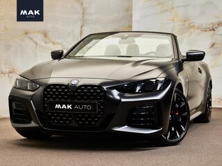 BMW 4-serie Cabrio 420i M Sport Pro, NL-auto, 1e eig., Sonderlackierung, Forzen, Merino, H/K, HUD, Adap-LED, keyless, 19", NP95k