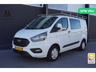 Ford Transit Custom 2.0 TDCI Dubbele Cabine EURO 6 - Airco - Navi - Cruise - Imperiaal - €17.950,- Excl.