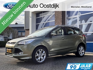Ford Kuga 1.6 Titanium Plus 150PK Trekhaak Panodak Winterpack Camera Cruise Navi Elek. Achterklep Keyless Climate Parkeersensoren *2000KG Trekgewicht*