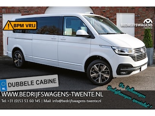 Volkswagen Transporter 2.0 TDI 204 pk L2H1 Highline 2x Elek. Schuifdeur Leder Duo, Parkeerhulp, LED, Navi, Elek. Achterklep, 5-Zits