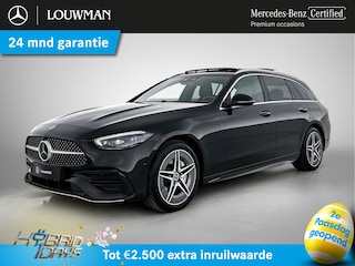 Mercedes-Benz C-klasse Estate 300 e AMG Plug-In Hybride AMG Line | Trekhaak | Panorama Schuif-Kanteldak | Digital Licht | Rijassistentiepakket Plus incl. PRE-SAFE Inclusief 24 maanden MB Certified garantie voor Europa.