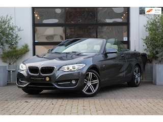 BMW 2-serie Cabrio 218i Sportline - LEDER - NAVI - LED - PDC - STOEL VERW - ELEK KAP - CRUISE - DEALER OH!