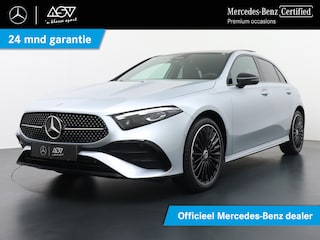 Mercedes-Benz A-klasse 250 e Star Edition AMG Line | Panorama - Schuifdak | Distronic Cruise Control | Multibeam Led | Voorstoelen Verwarmd | Nightpakket | 19" Lichtmetalen AMG Velgen | Sfeerverlichting