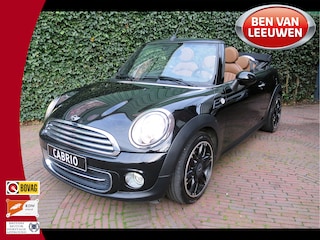 Mini Cooper Cabrio 1.6 Chili R57 LCI NL-auto, aantoonbaar lage KM's, Leder, Navi, Clima